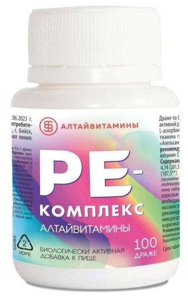 Изображение товара РЕ-Комплекс Алтайвитамины №100 РЕ-Комплекс Алтайвитамины №100 фотография