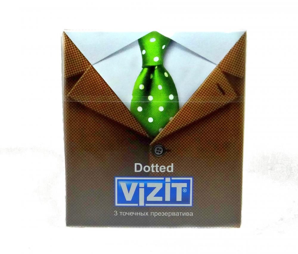 Презерватив vizit №3 (dotted) точечные