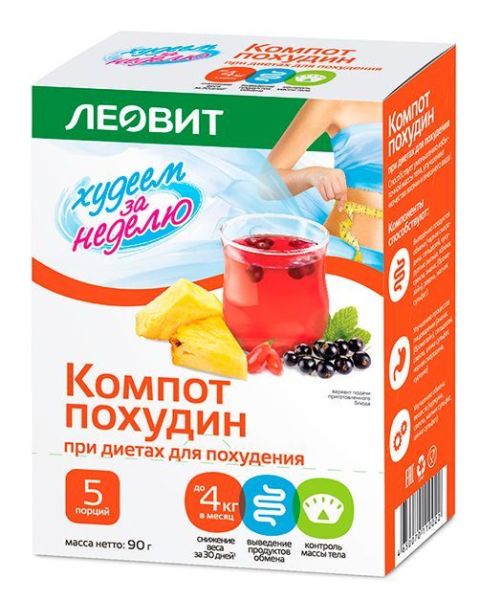 Изображение товара Леовит Кисель диетический «Очищающий» 18 г Леовит Кисель диетический «Очищающий» 18 г фотография