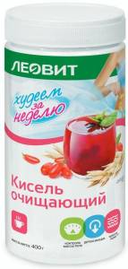 Кисель очищающий леовит банка, 400 г