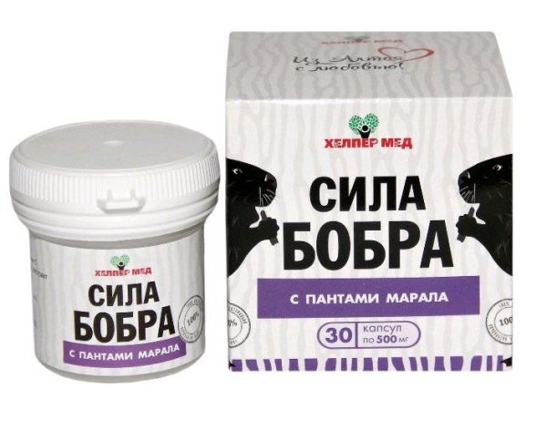 Изображение товара Хелпер Мед Сила Бобра с пантами марала 30 капсул Хелпер Мед Сила Бобра с пантами марала 30 капсул фотография