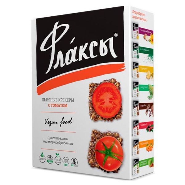 Изображение товара Флаксы с томатом 120гр Флаксы с томатом 120гр фотография