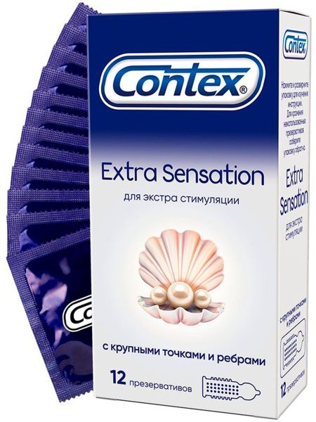 Изображение товара Презерватив Contex Extra Sensation с крупными точками и ребрами 12шт Презерватив Contex Extra Sensation с крупными точками и ребрами 12шт фотография