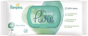 Памперс салфетки влажные детские Aqua Pure 48шт